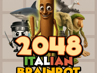 2048 Italian Brainrot background