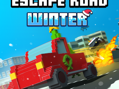 Escape Road Winter background